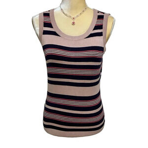Halogen NWT Striped Knit Tank Top Women S